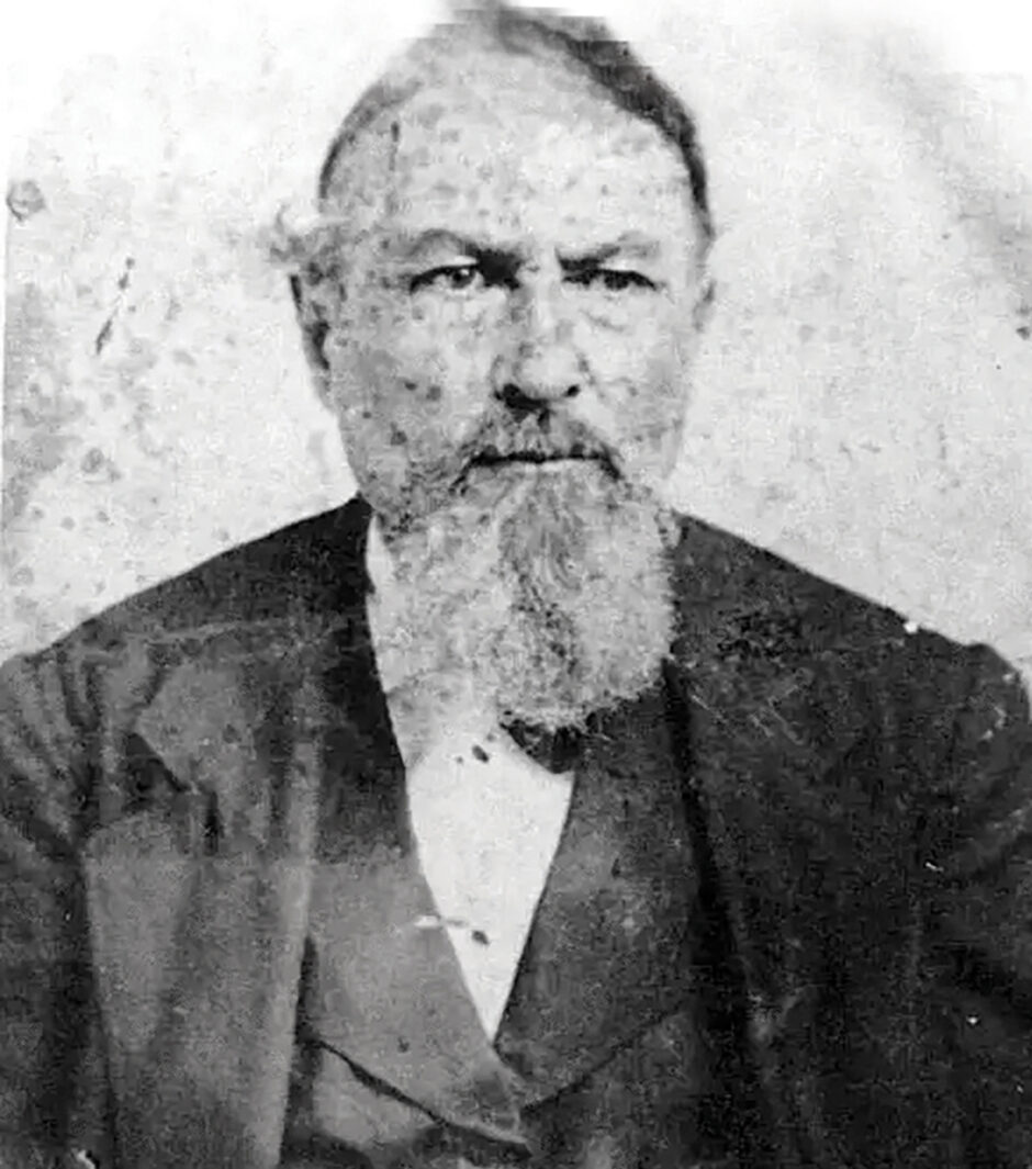 Black and white portrait of Reverend Shandy Jones